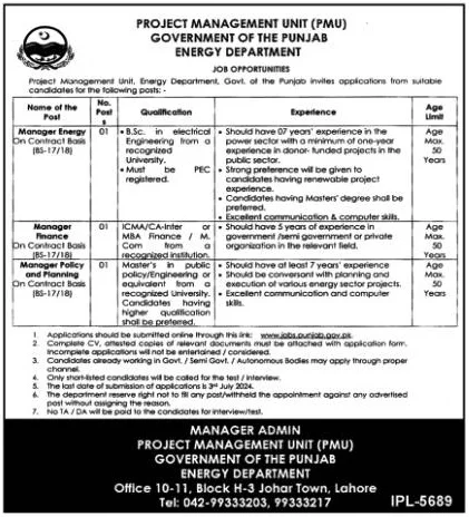 Energ-Department-Punjab-Jobs